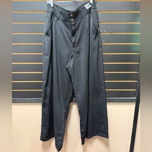 Dictionary Black Wide Leg Trousers XL 16 NWT